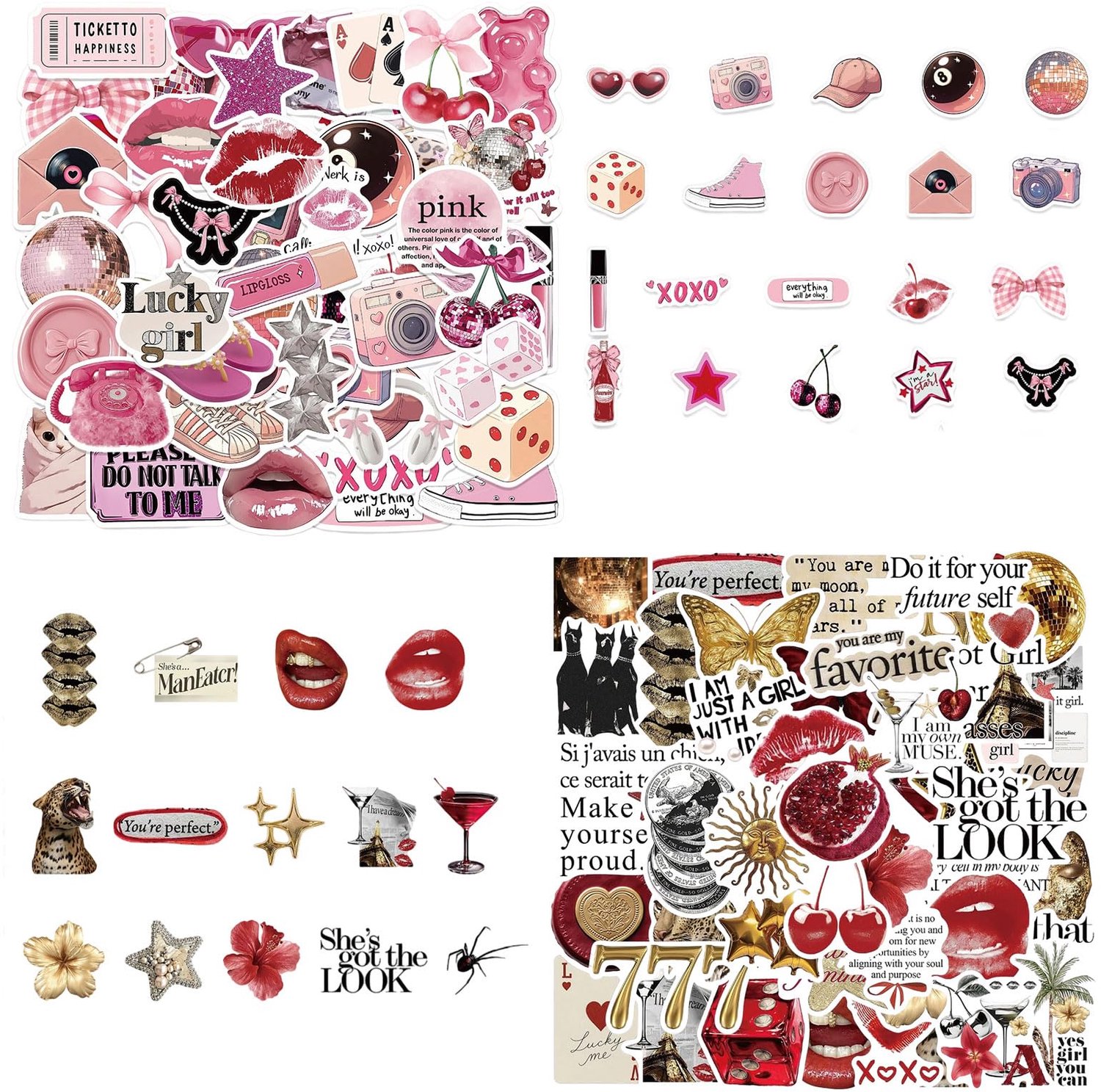 Sticker Set met 105 Stuks voor Creatieve Projecten