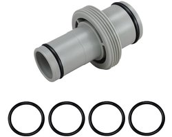 Swimming Pool Adapter - 2-Way Hose Connector - Hoogwaardige kwaliteit - Grijs - Geschikt voor Intex en Bestway - Ideaal voor zwembad gebruik
