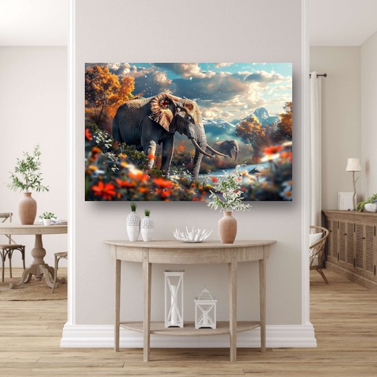 Acheter Elephant Art moderne Peinture d'animaux Mode Mur Affiche