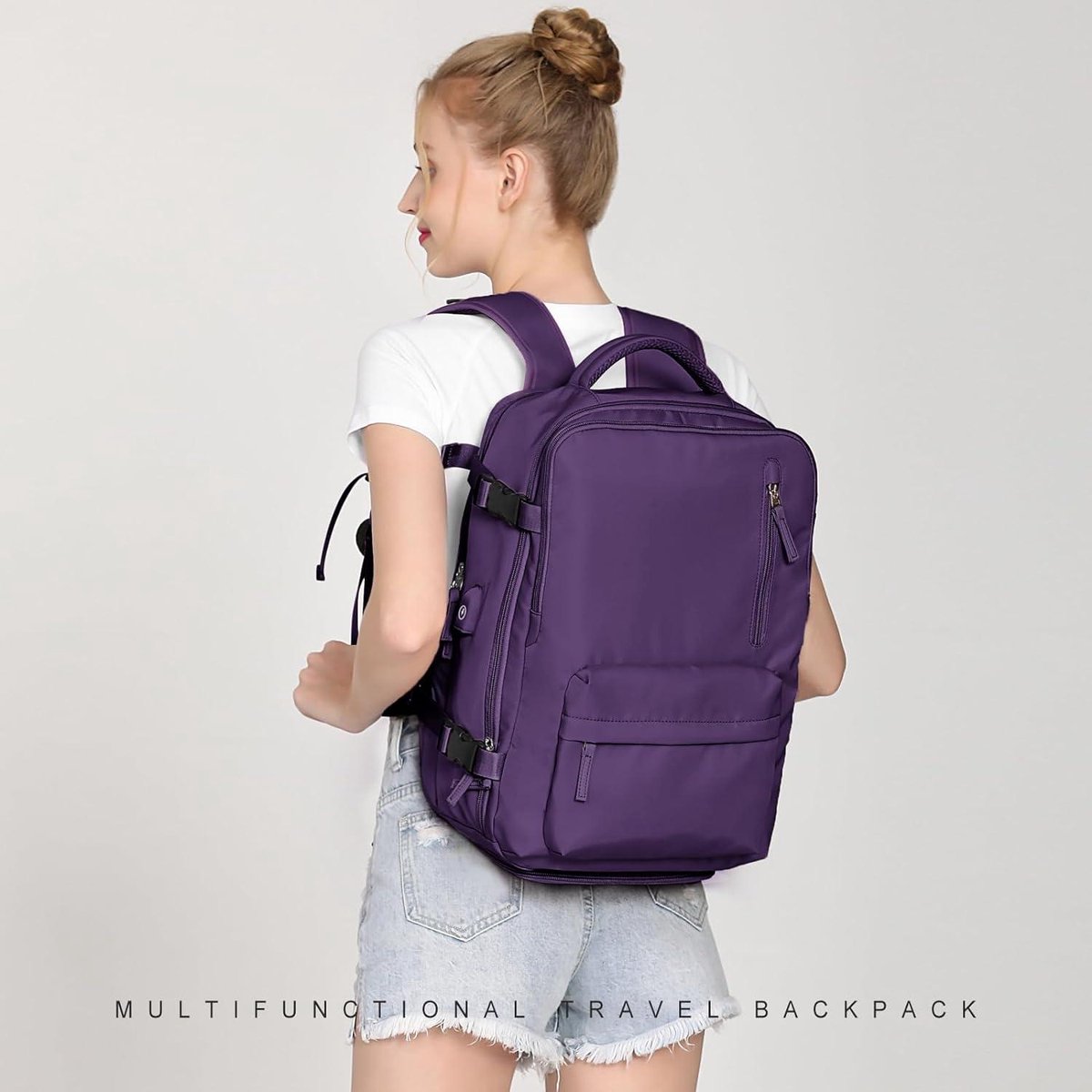 WEPLAN Reisrugzak Easyjet Handbagage 45x36x20 Carry On Rugzak Reistas Rugzak Onder de Stoel Dames Heren Zakelijke Reisrugzakken Casual Dagrugzak