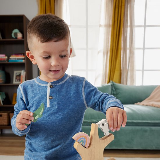 Fisher-Price Houten Balansboom - Stapelspeelgoed van Fisher Price — afbeelding 4