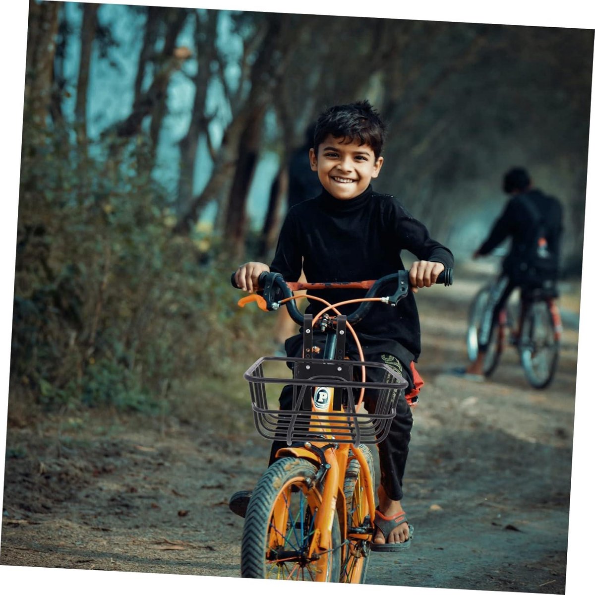 Kinderen Fietsmand - Draad Rekken Accessoires - Zwarte Houder - Opbergmanden - Stuur Mand - Metaalmand