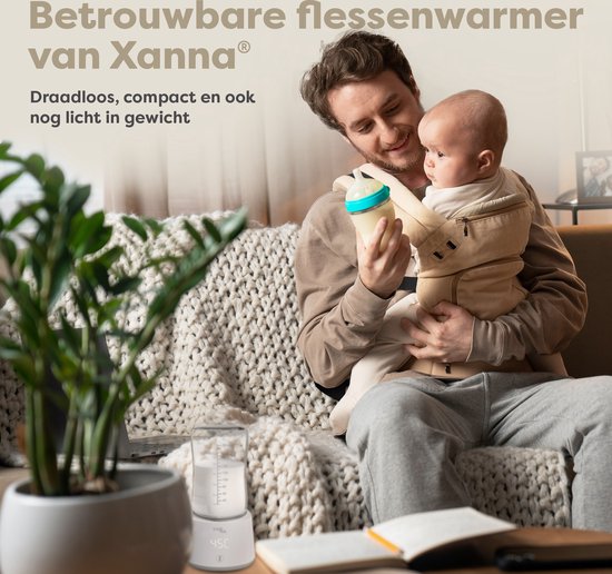 Xanna® Draagbare Baby Flessenwarmer voor Onderweg - Inclusief 1 adapter - Geschikt voor Smalle Hals Dr. Brown's, Difrax, Medela & Nanobebe, AVENT Philips, Chicco & Dodie - Wit van Xanna — afbeelding 3