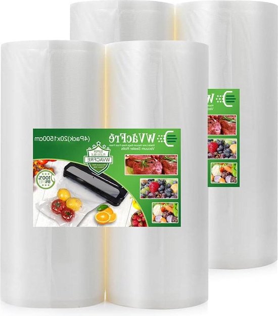 Sacs sous vide 20 x 1500 cm - Set de 4 - Sans BPA - Heavy Duty - Texturés - Pour Sous Vide
