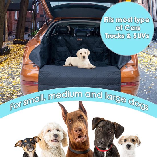 LOVPET® Kofferbakbescherming Voor Honden - Doorgestikte Mat Met Zij- En Laadrandbescherming | Waterafstotende Universele Hondendeken