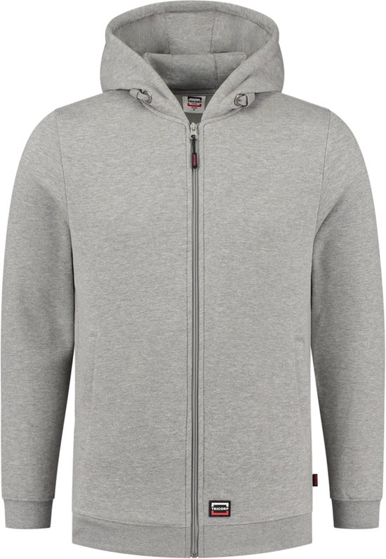 Tricorp 301014 Veste Sweat zippé à Capuche Lavable à 60°C - Gris Mélange - M
