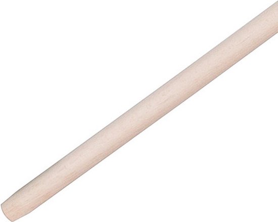 Buemag Bezemsteel universeel - hout - 140 cm - D24 mm - met klem-uiteinde - extra lang van Buemag — afbeelding 3