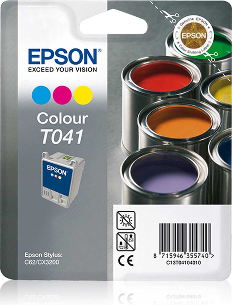 Epson T041 - Inktcartridge / Cyaan / Magenta / Geel