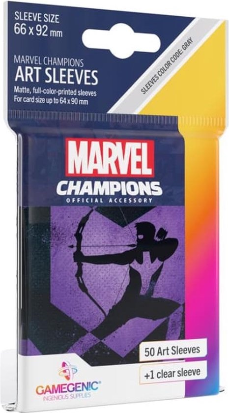 Board Game Sleeves 'Marvel Champions: Hawkeye' 66 x 91 mm (51ST) - Accessoires