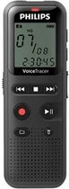 Philips DVT1160 Audiorecorder – Notities - 8 GB geheugen – Stemactivering - Zwart