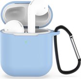 Mobigear Hoesje geschikt voor Apple AirPods 1 Hoesje Flexibel Siliconen | Mobigear Classic - Babyblauw