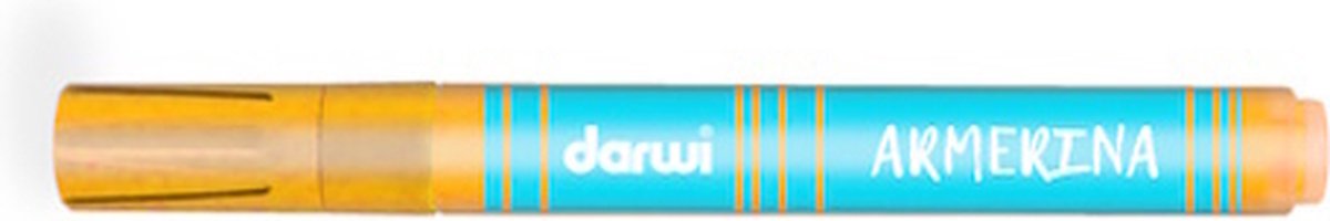 Darwi Porseleinverf Stift Oranje 2 mm punddikte 6 ml