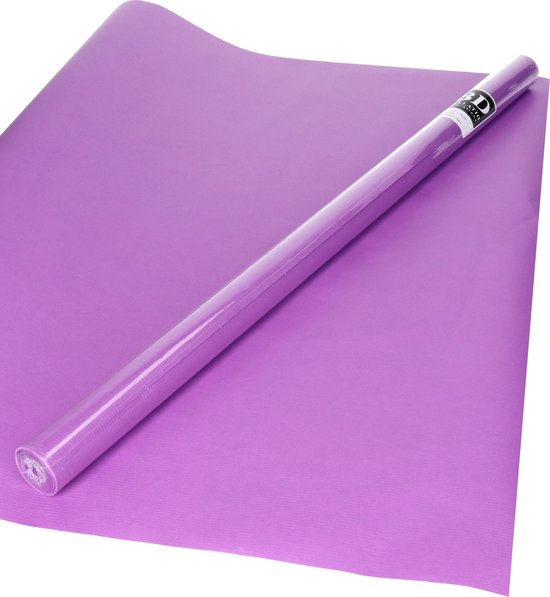 1x Rouleau de papier kraft violet 200 x 70 cm - papier cadeau / papier cadeau / couvertures de livres