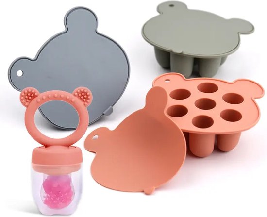 Fruitspeen - Groen - sabbel speen - baby speen - Ijs mal - fruit - bijtring - Fruitspeen - Grote speen - Fruit baby - BPA VRIJ - Speelgoed van Merkloos — afbeelding 5