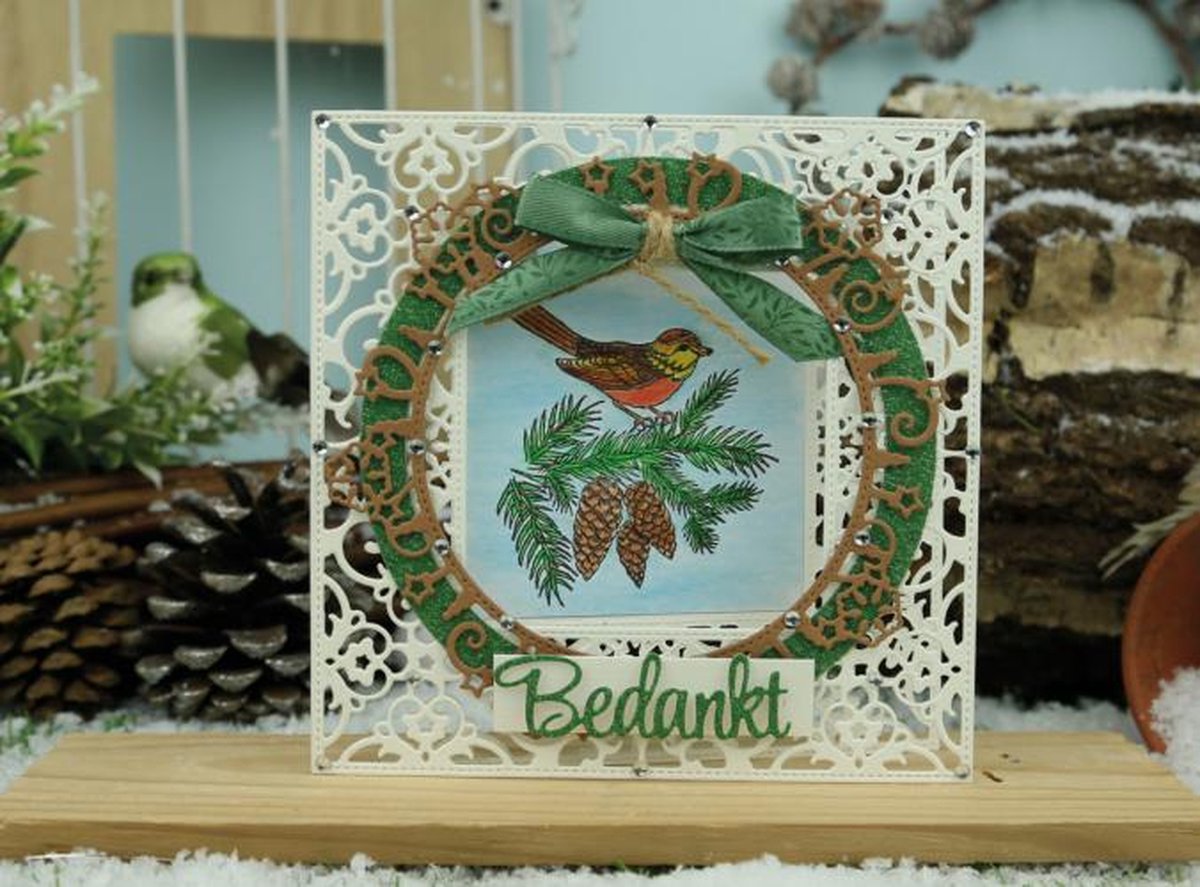 Card Deco Essentials Clear Stamps - Winter Bird