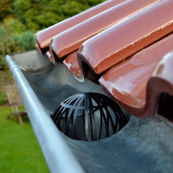 Dakgootbeschermers tegen verstopte afvoerpijpen - set van 2 stuks