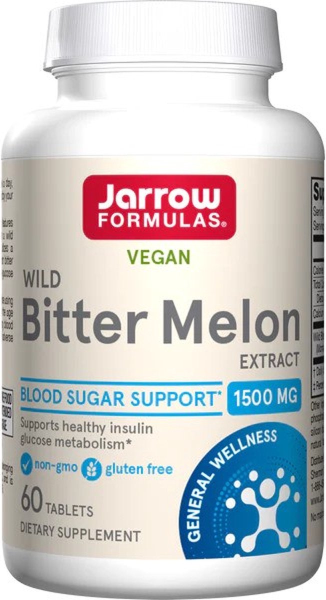 Goedkoopste Wild Bitter Melon Extract 60 tabletten van Glycostat - wilde bittermeloen | Jarrow Formulas