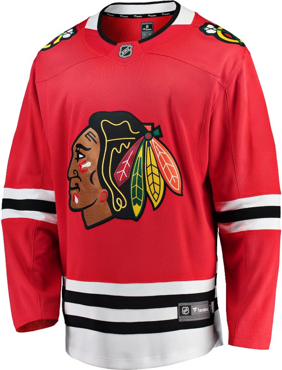 Fanatics - NHL - IJshockeyshirt - Thuis - Chicago Blackhawks - Lange mouw - Rood - S