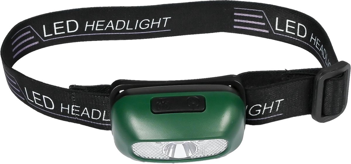 Hofftech Oplaadbare hoofdlamp - sensorfunctie - handsfree - groen