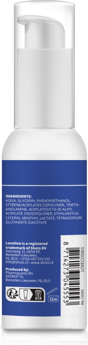 Goedkoopste Loveline by Shots - Erectie Gel - 1.7 fl oz / 50 ml