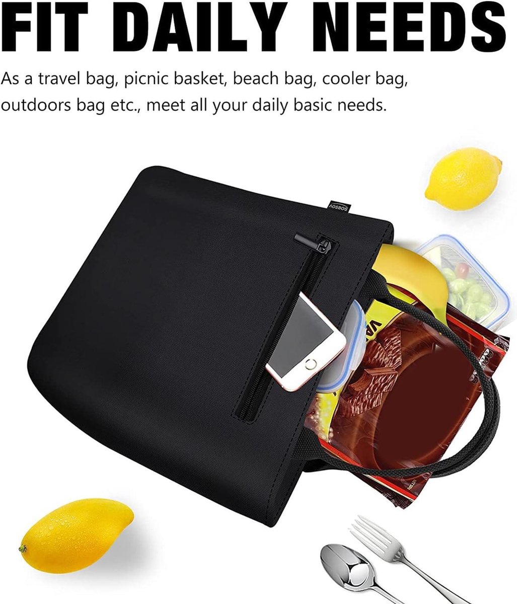 Aosbos Koeltas Kleine lichtgewicht lunchtas Geïsoleerde tas