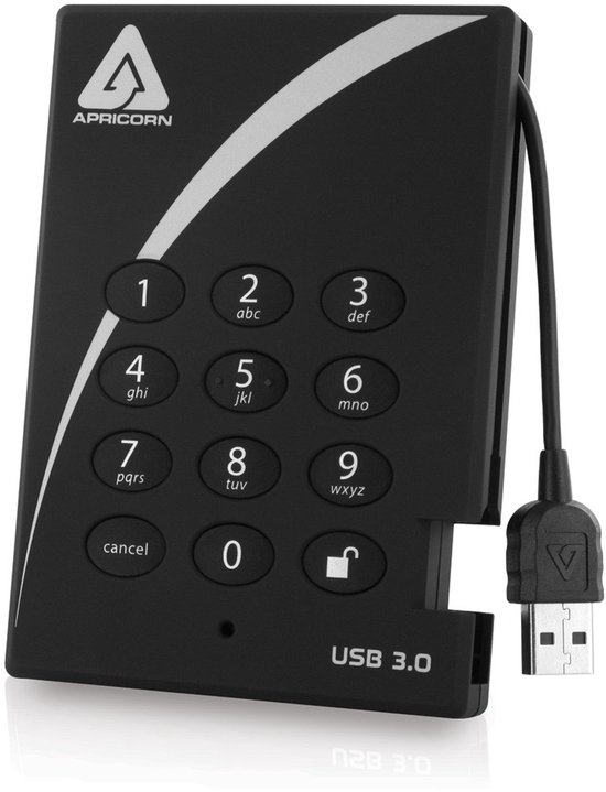 Apricorn Aegis Padlock Cijferslot - Externe harde schijf - 2 TB van Merkloos — afbeelding 2