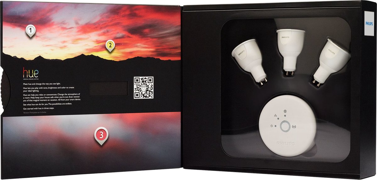 Philips Hue GU10 - Starter Pack - Incl. Bridge 1.0