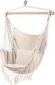 Chaise suspendue brésilienne Ruhhy Beige avec coussins - parfaite pour le jardin