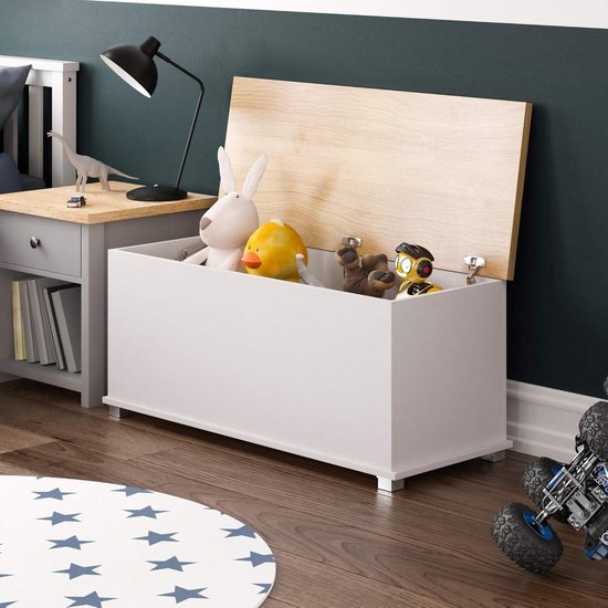 Speelgoedkist Arno Wit 85 x 63.7 cm met deksel Vicco