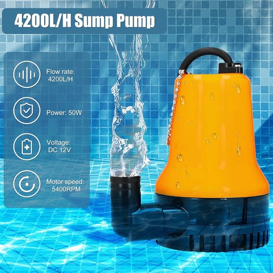 Aquariumpomp dompelpomp transportpomp 800 l/u 15 W 230 V - mini waterpomp fonteinpomp... | bol