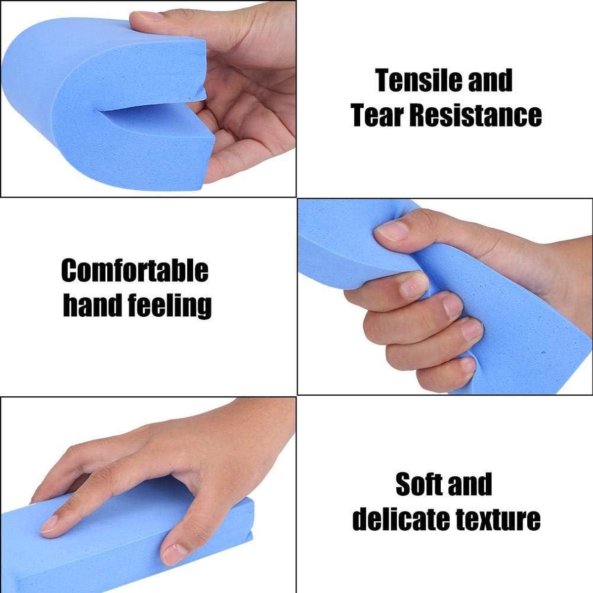 Auto Reiniging Spons PVa Water Absorberende Spons Wassen Tool - Niet Krassen - 3 Stuks - Blauw Sponzen schoonmaak