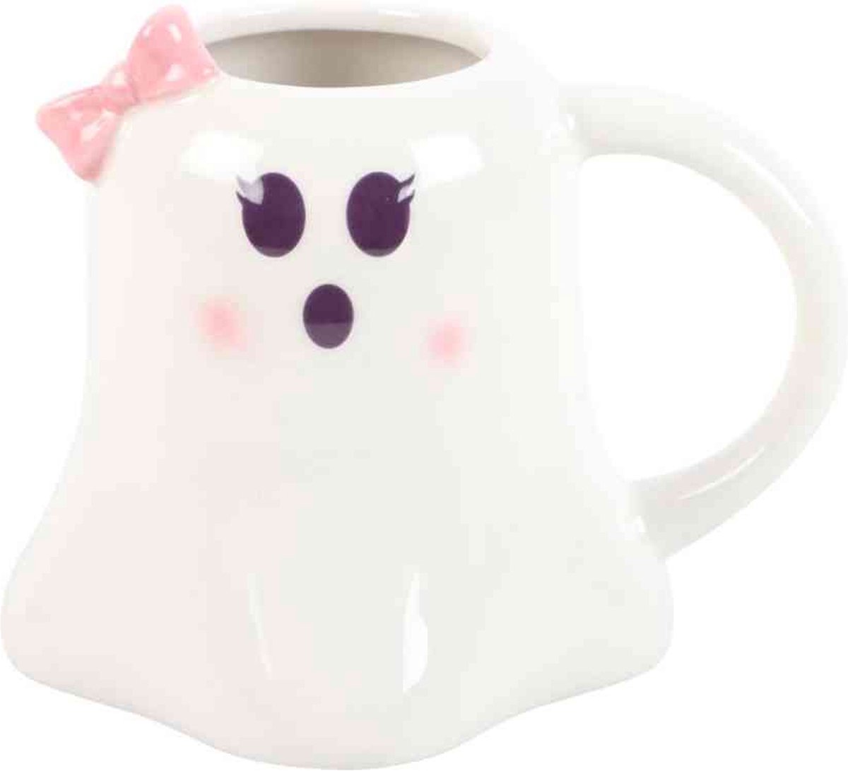 Something Different - Miss Boo Ghost Shaped with Bow Mok/beker - Multicolours
