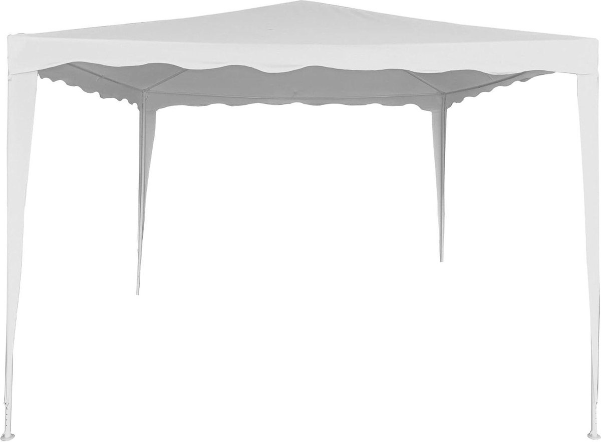 Demonteerbaar Paviljoen 300 x 300 x 250 cm - Wit - Voor Buiten - Luifel Terras/Camping - Eenvoudig Te Monteren