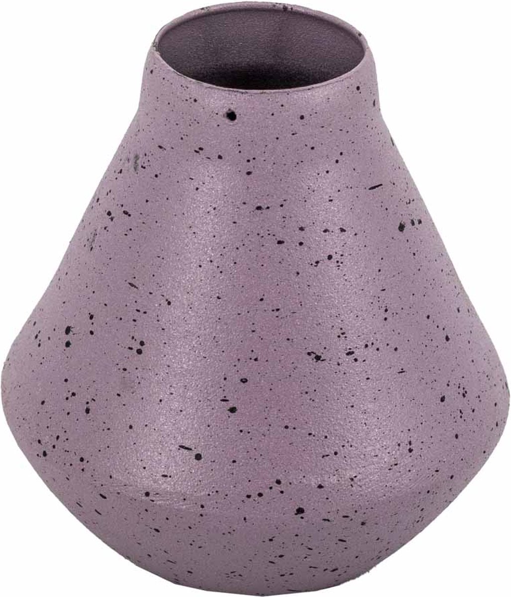 homebound by ky Metalen vaas lila dots | bloemenvaas Paars