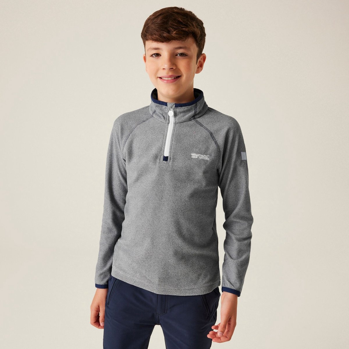 Fleece Wandelen Kinderen Lichtgewicht Blauw