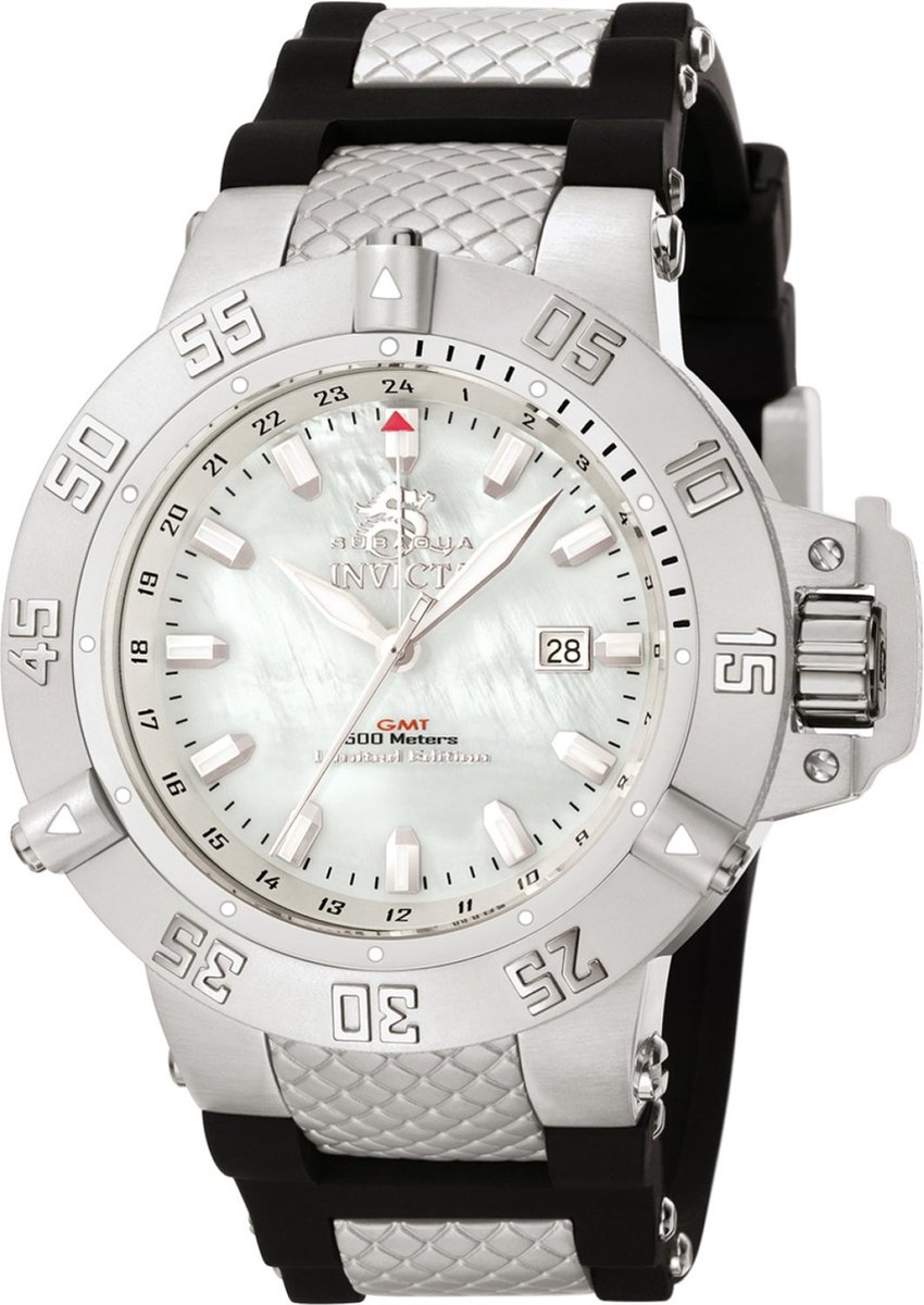 Invicta Subaqua - Noma III 0737 Heren Horloge - Waterdicht - Analoog - Quartz Uurwerk - Roestvrij Staal met parelmoeren Wijzerplaat - 50mm