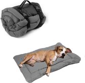 Opvouwbaar en waterdicht Norhogo Hondenbed - draagbaar matras voor outdoor reizen - 90 x 60 cm - grijs fluffy dog ​​bed