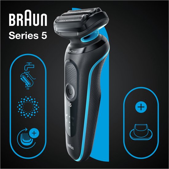 Braun 51-M1200s Nat en Droog - Elektrisch Scheerapparaat