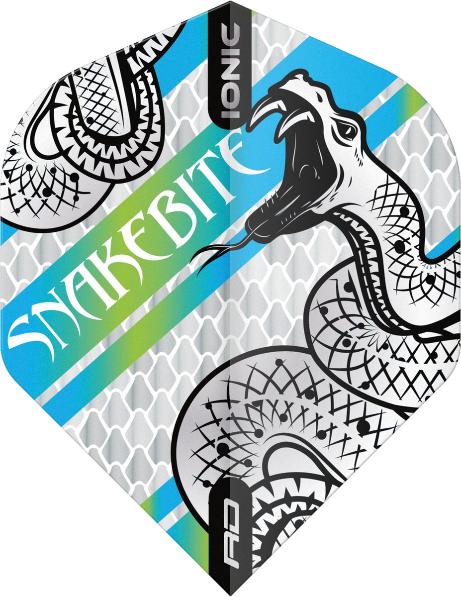 Reddragon Snakebite Ionic Coiled Snake Dart Flights - Blauw