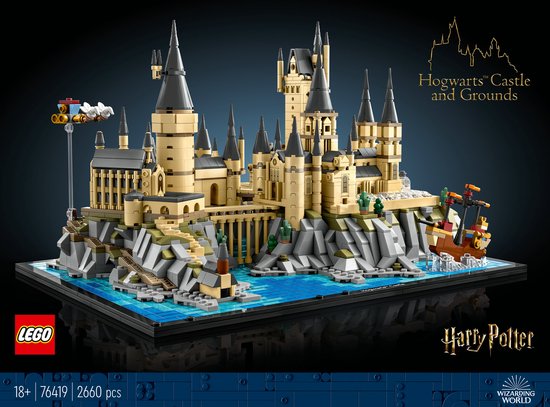 LEGO Harry Potter Kasteel Zweinstein en terrein Grote Set voor Volwassenen - 76419