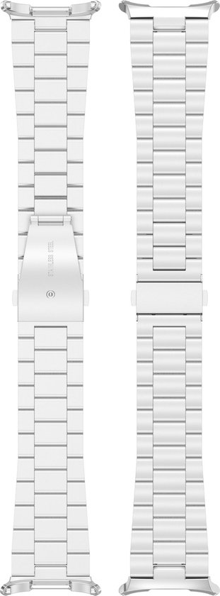 Bracelet de montre intelligente à maillons en acier Strap-it avec fermoir papillon - Bracelet en métal adapté à la Samsung Galaxy Watch Ultra 47 mm (argent)