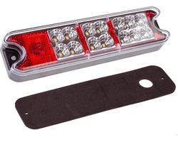 achterlicht led rechthoek 19x5x3cm​​​​​​​ 18x led - ledlamp - aanhangerlamp - led achterlicht - achterlamp