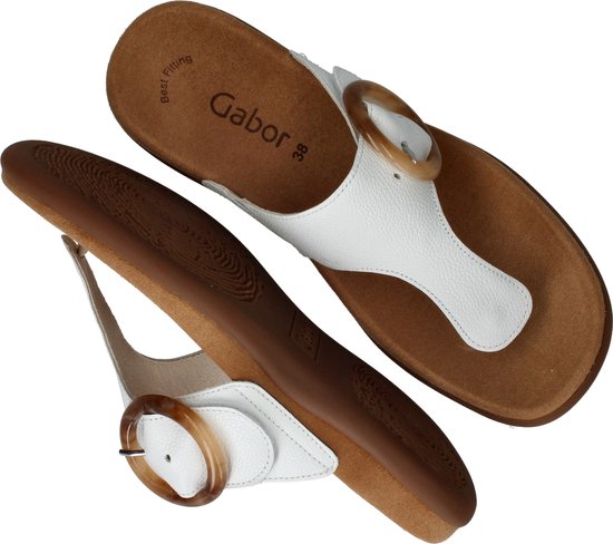 Gabor Slippers Dames Wit Maat 39 bol