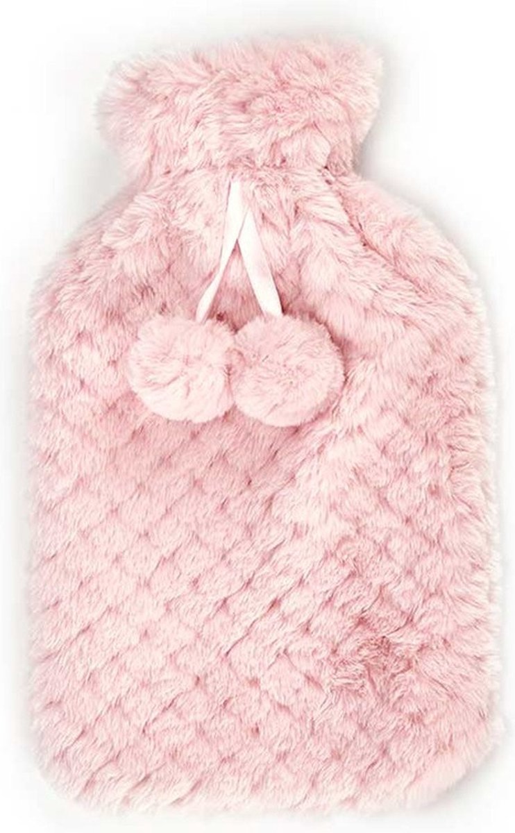 Goedkoopste Giftdecor Warmwater kruik - 1.8 liter - hoes in het roze - winter kruiken - bedkruiken - kinderen/volwassenen