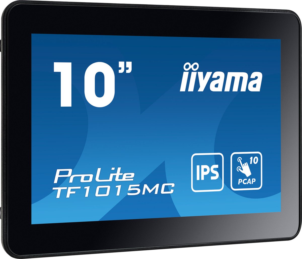 iiyama ProLite TF1015MC-B3 ledmonitor Touch, VGA, HDMI, DisplayPort, LAN, USB