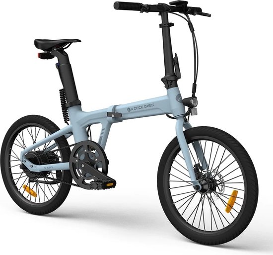 ADO Air 20 Elektrische vouwfiets Blauw - 16kg - EU Goedgekeurd - 250W - 25km/u - 100km range - samsung batterij - hydraulische schijfremmen - torque sensor - koolstof riem