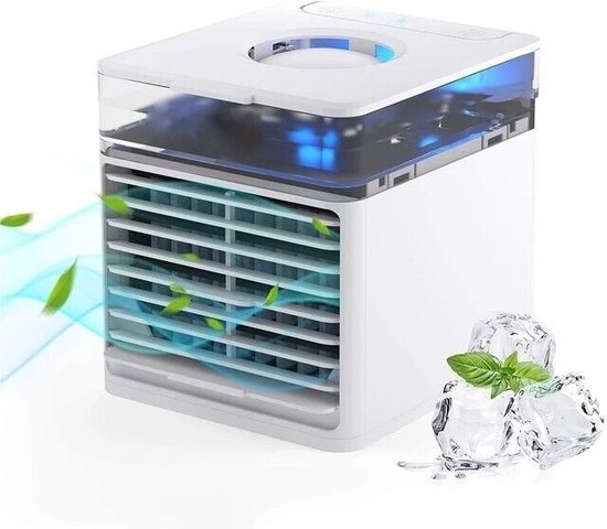 Airbino Aircooler - Portable Luchtkoeler Koelen - Ventilator - 3 standen - Verkoeling op kantoor - USB
