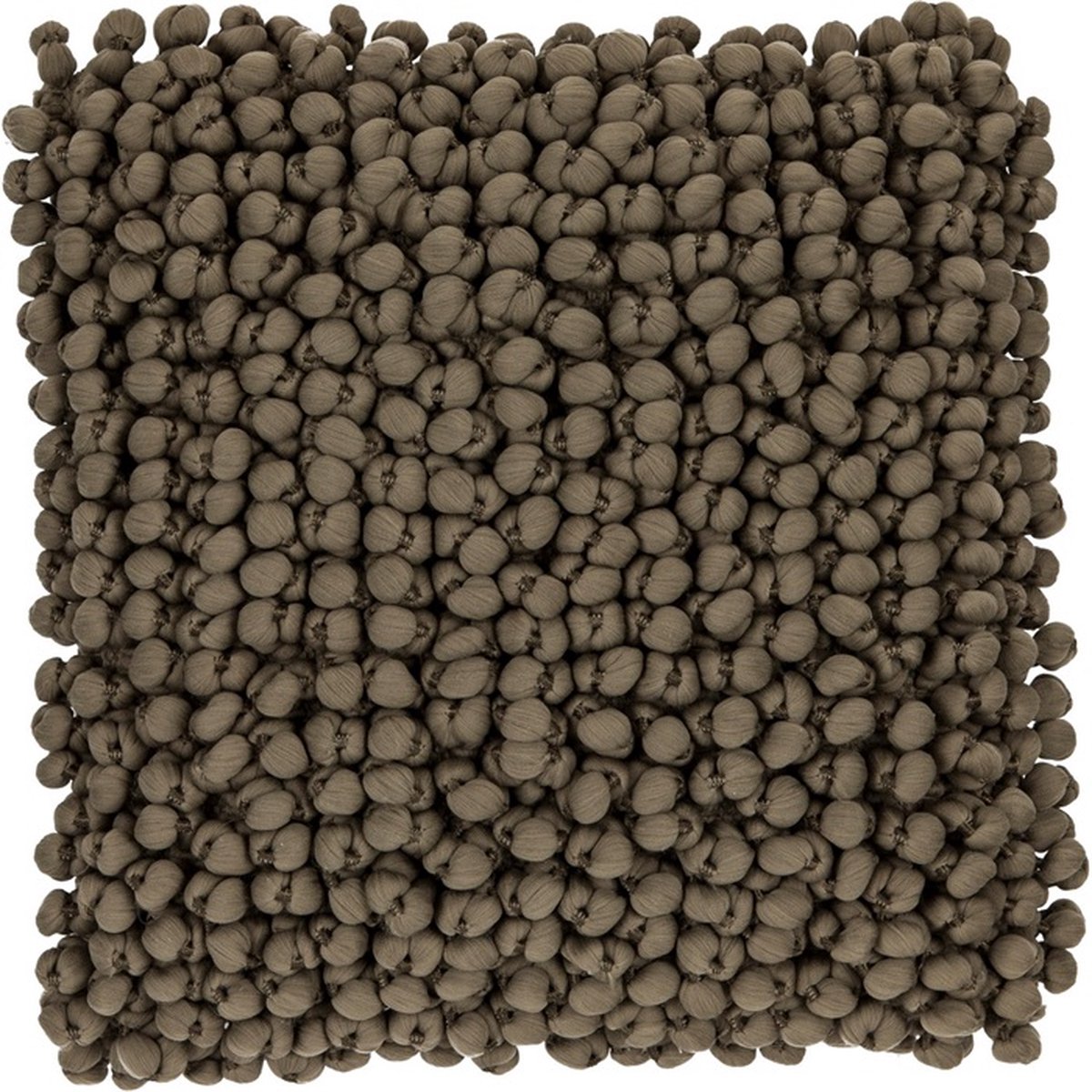 Linen & More Bergen Kussen Taupe U | 45045 X 45 | Sierkussen Voor Woonkamer Of Slaapkamer