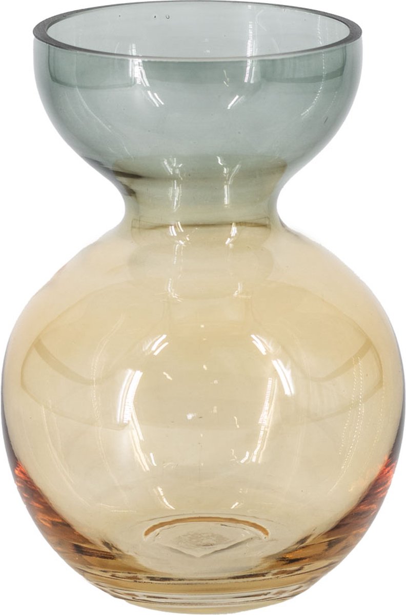 homebound by ky Glazen vaas ombré | 12,7x12,7x18,2cm | bloemenvaas ombré Multi