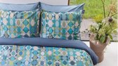 Beddinghouse Sumatra dekbedovertrek - Lits-Jumeaux XL - 260x200/220 - Blauw Groen